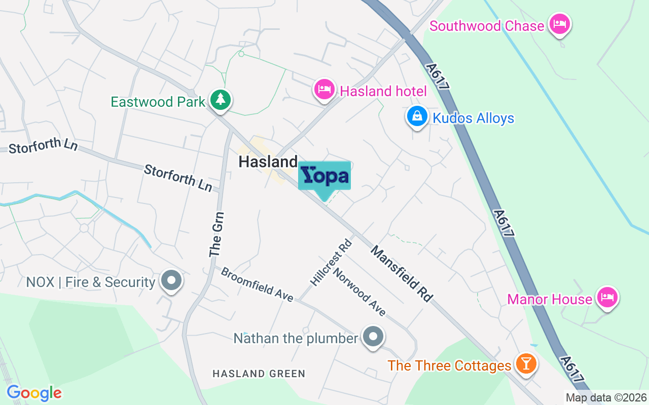 Map showing the location of S41 0JE