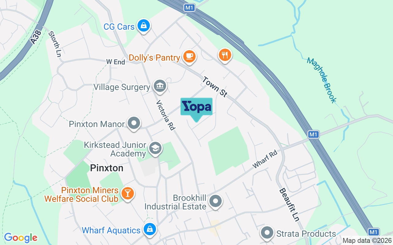 Map showing the location of NG16 6HQ