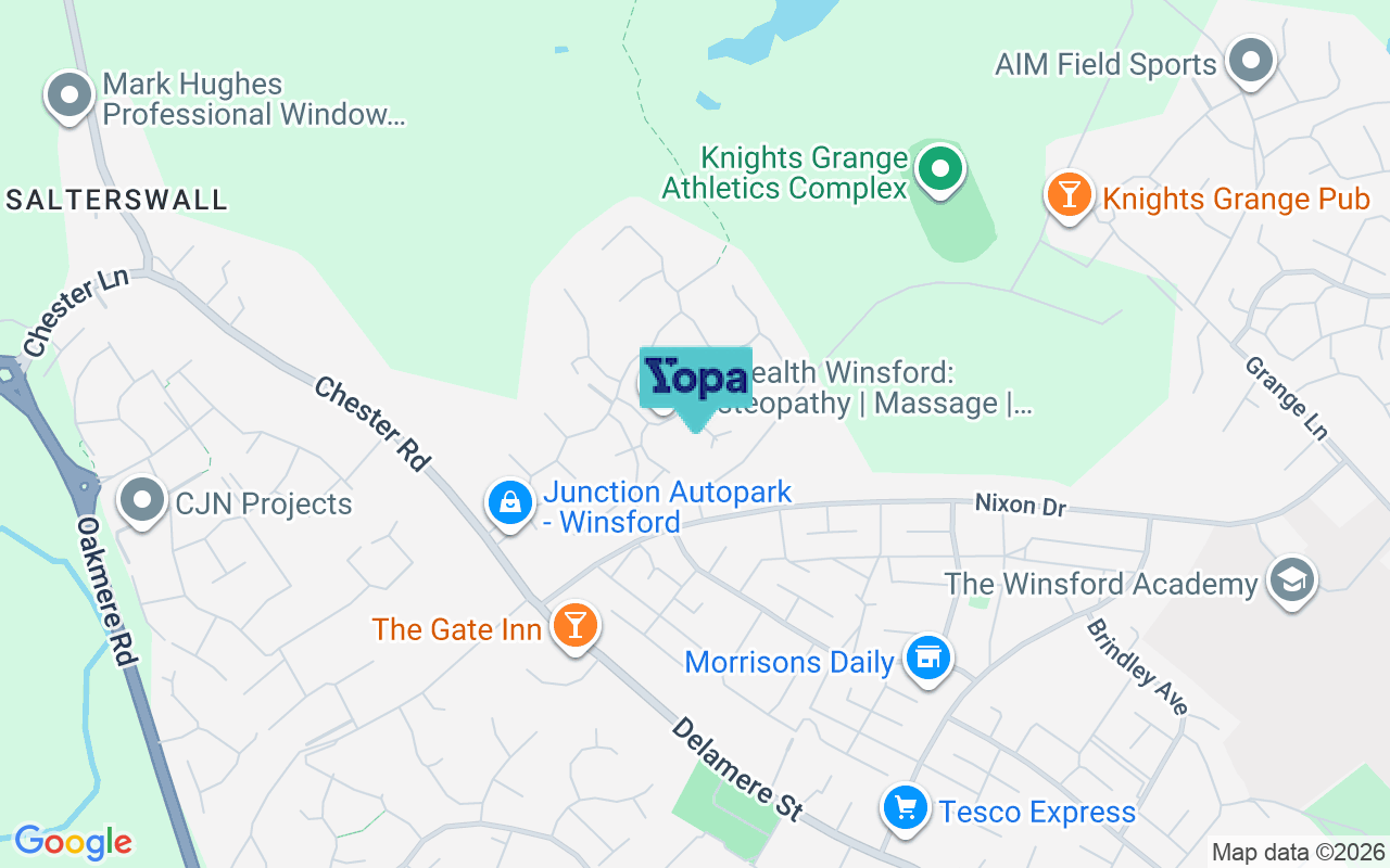 Map showing the location of CW7 2LE