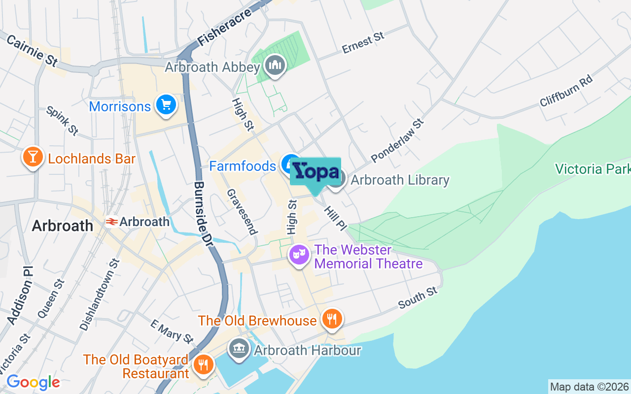 Map showing the location of DD11 1AF