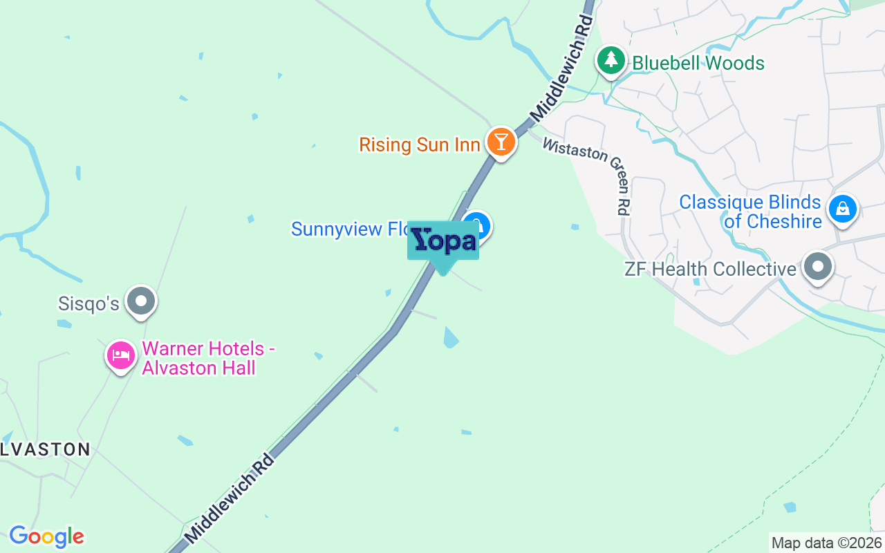 Map showing the location of CW5 6PB