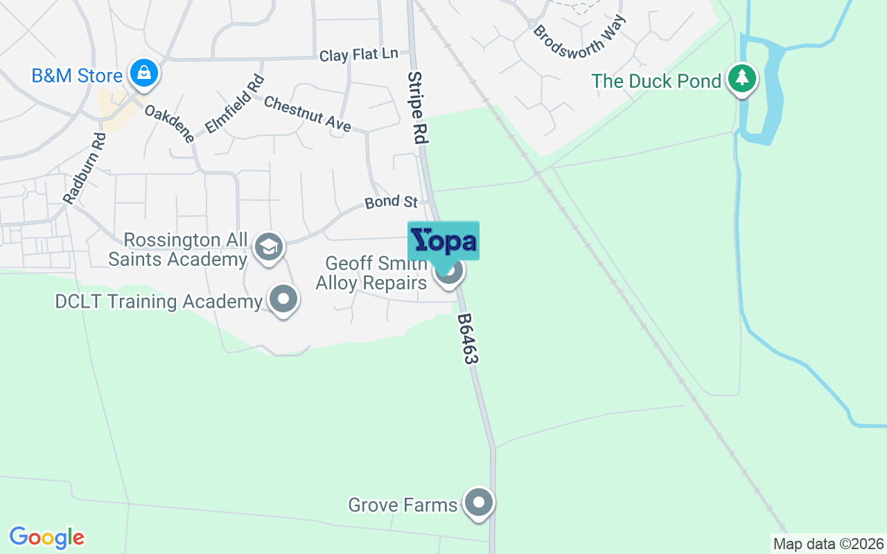 Map showing the location of DN11 0DB