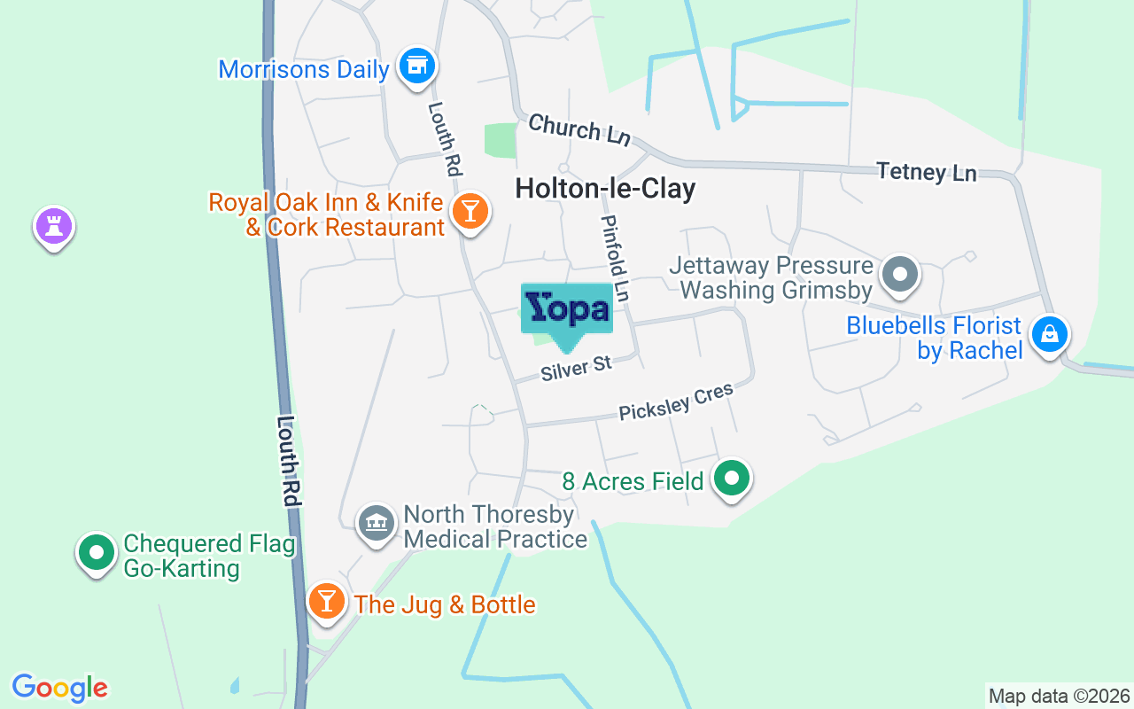 Map showing the location of DN36 5DY