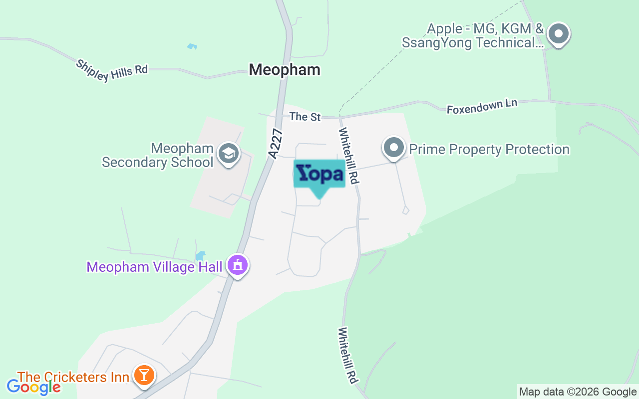 Map showing the location of DA13 0PQ