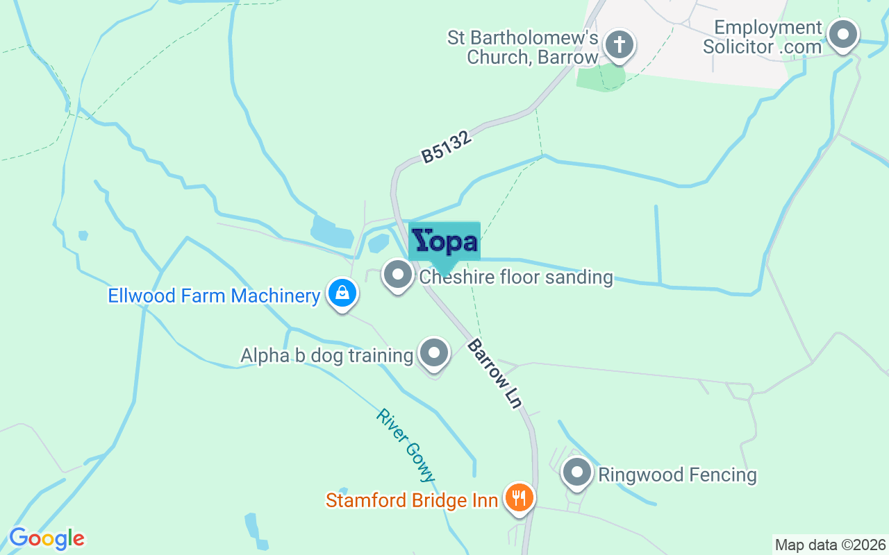 Map showing the location of CH3 7HW