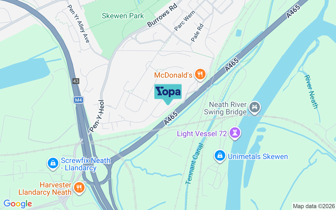 Map showing the location of SA10 6LZ