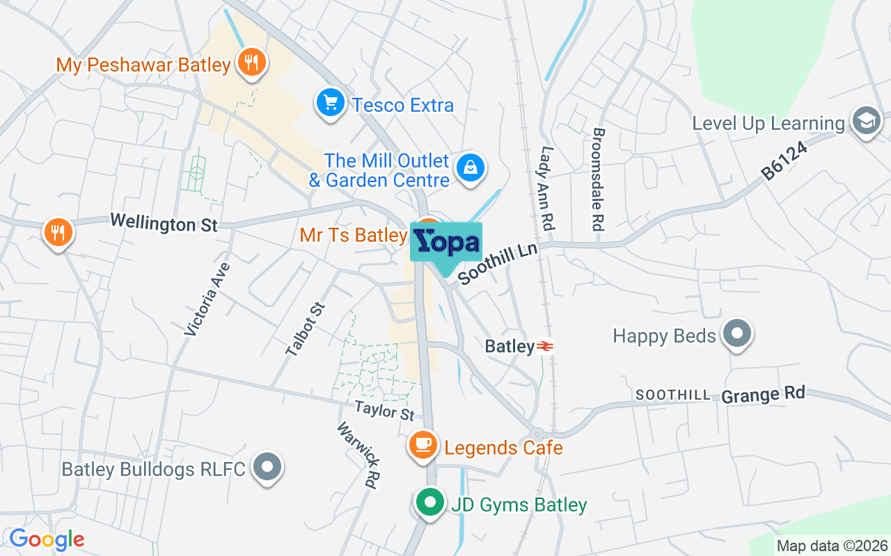 Map showing the location of WF17 5SP