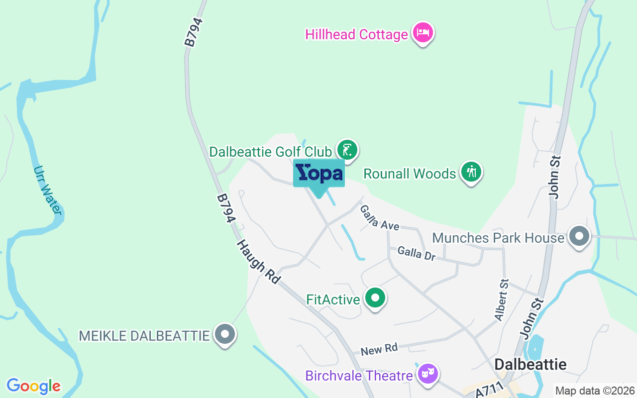 Map showing the location of DG5 4LS
