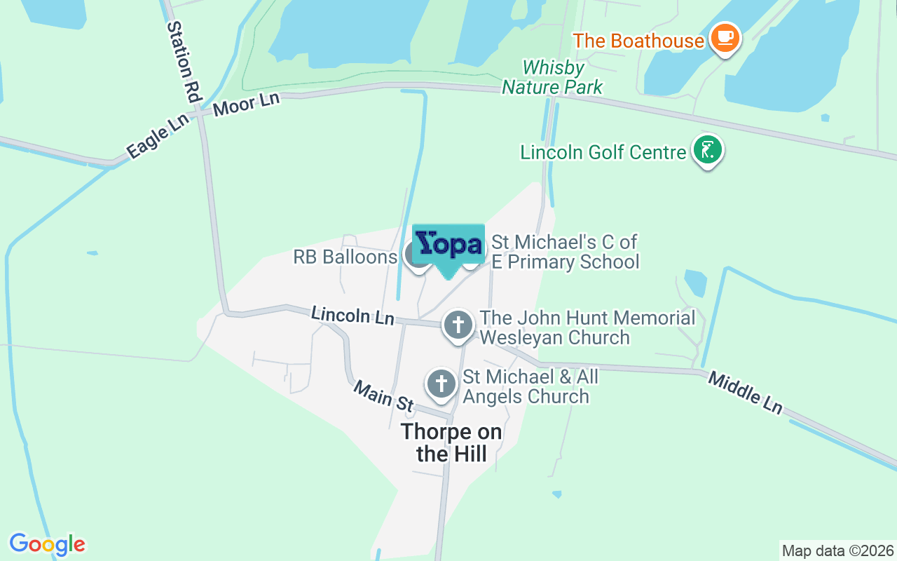Map showing the location of LN6 9BN