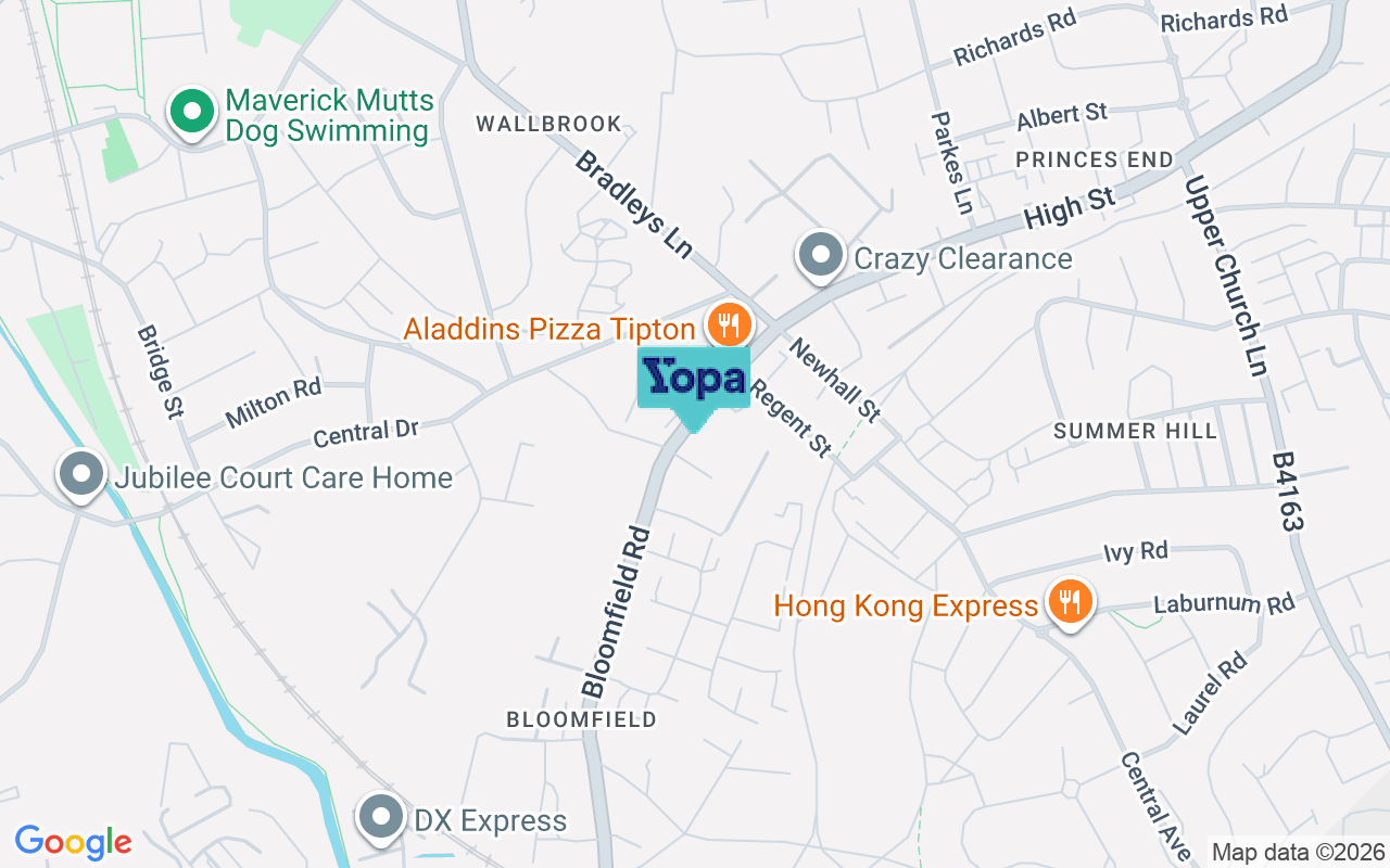Map showing the location of DY4 9ES