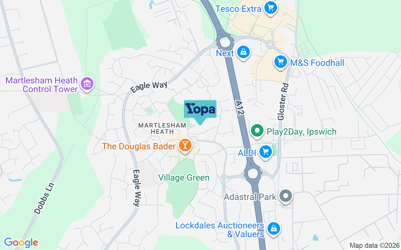 Map showing the location of IP5 3QT