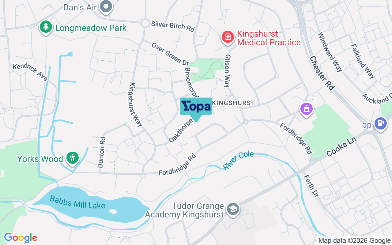 Map showing the location of B37 6HY