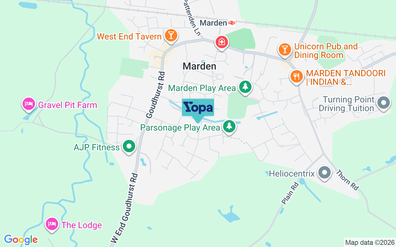 Map showing the location of TN12 9FR