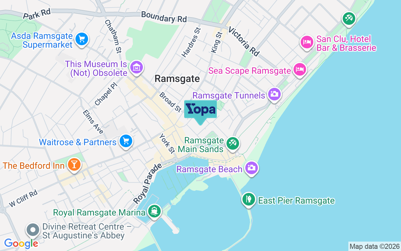 Map showing the location of CT11 8HT