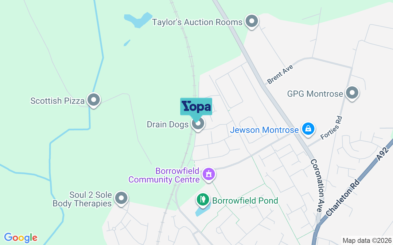 Map showing the location of DD10 9DY