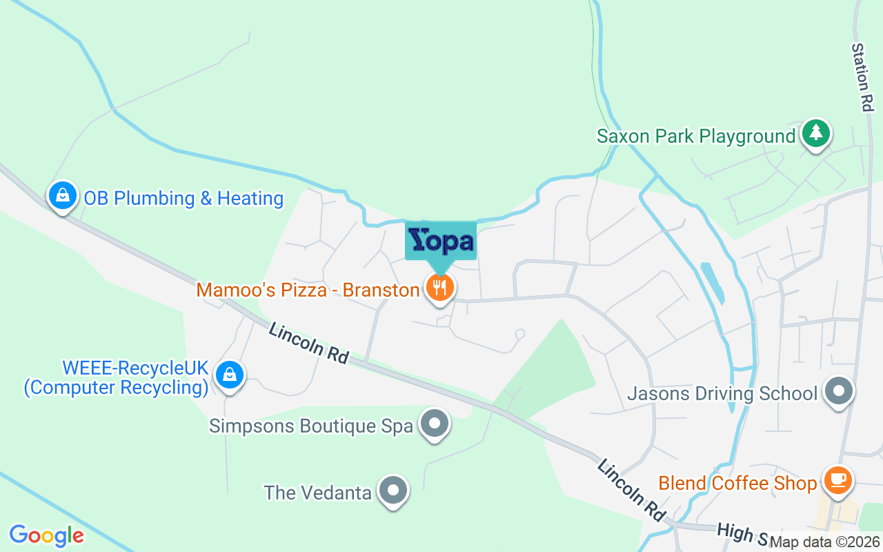 Map showing the location of LN4 1UZ