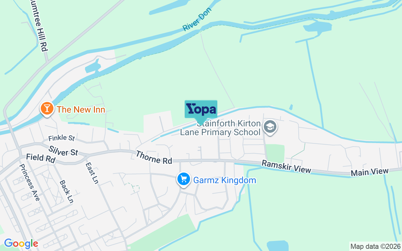 Map showing the location of DN7 5GA