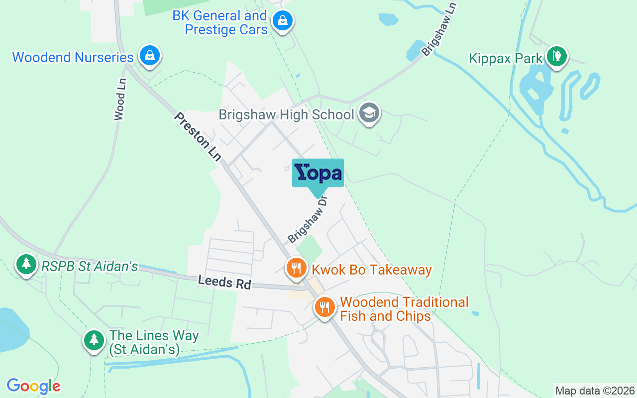 Map showing the location of WF10 2HT