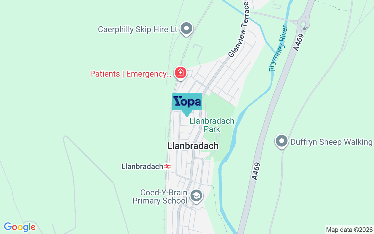 Map showing the location of CF83 3LN