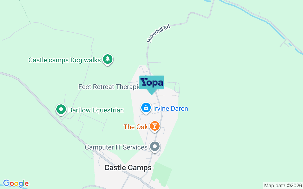 Map showing the location of CB21 4TB