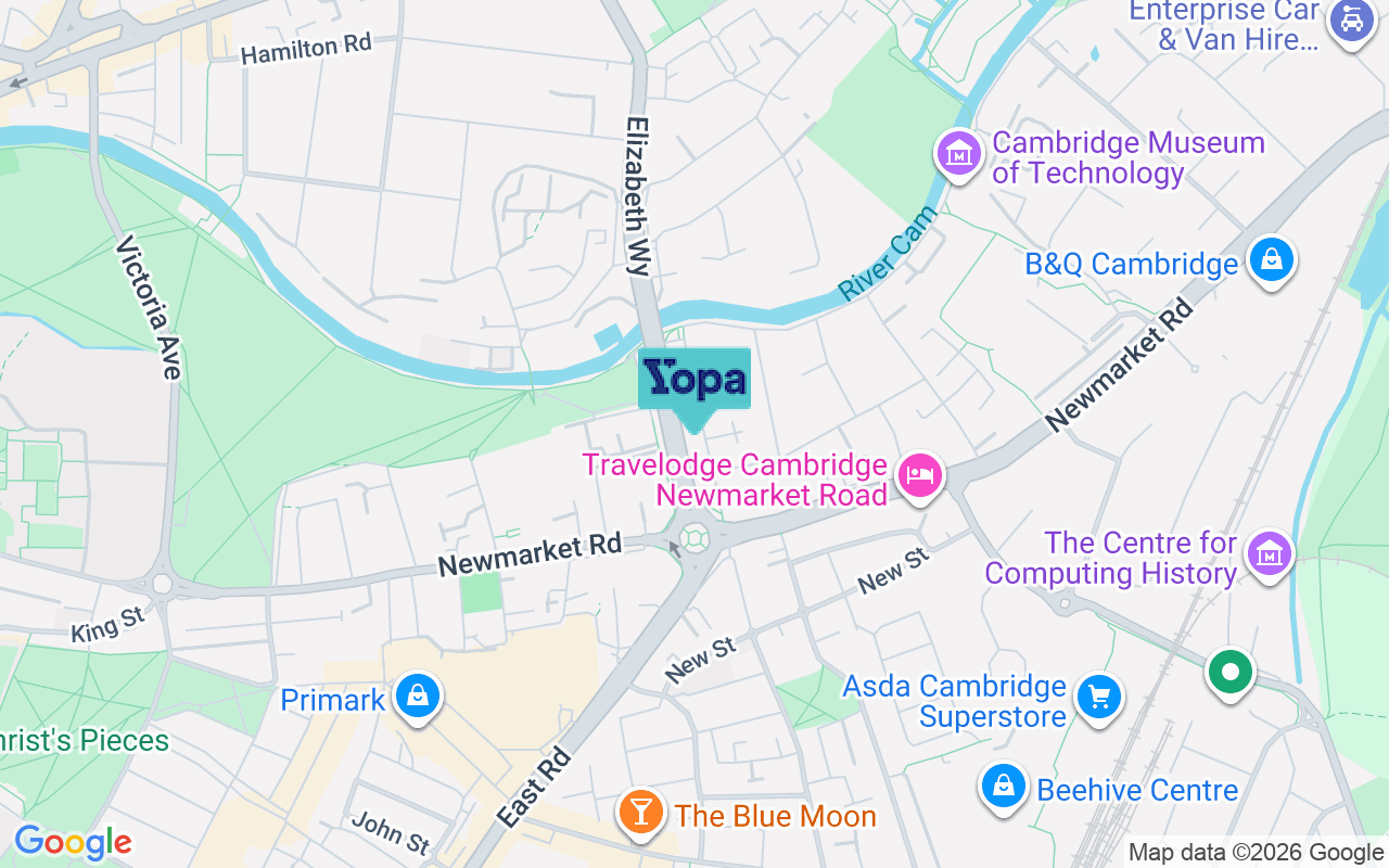 Map showing the location of CB5 8HH