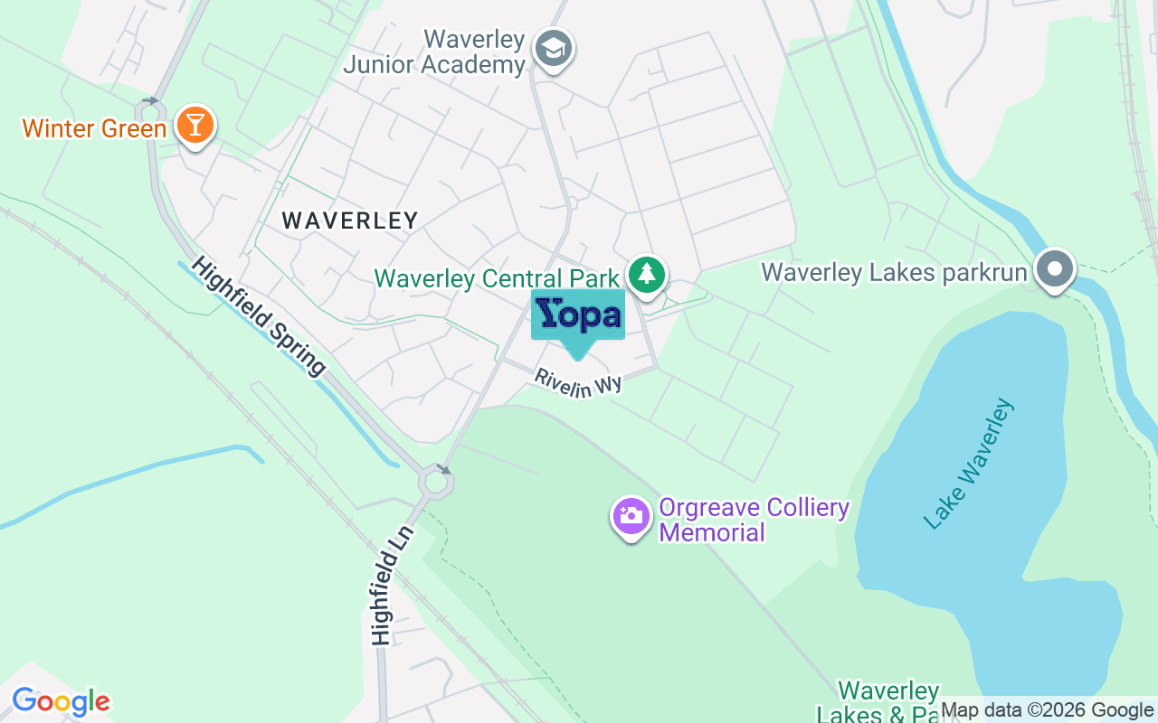Map showing the location of S60 8AW