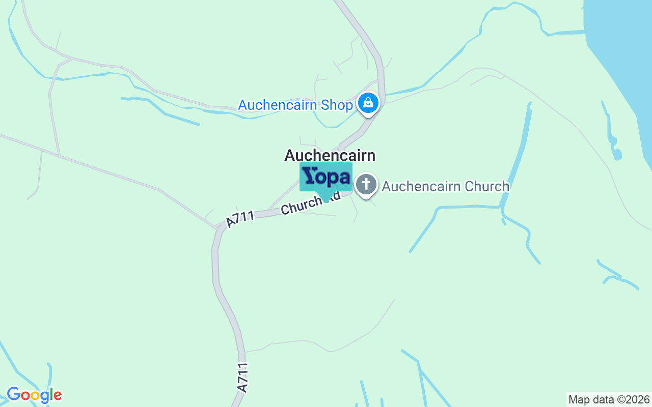 Map showing the location of DG7 1QS