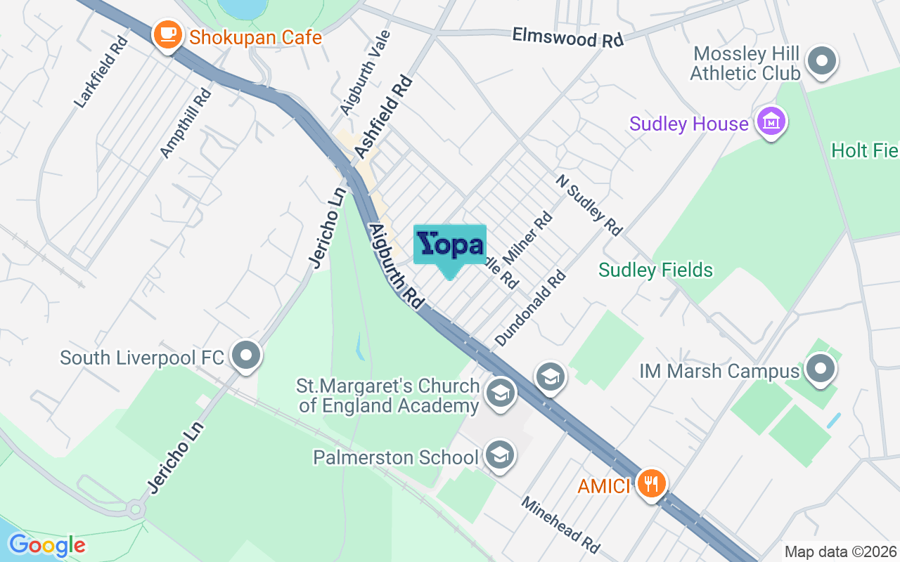 Map showing the location of L17 0AD