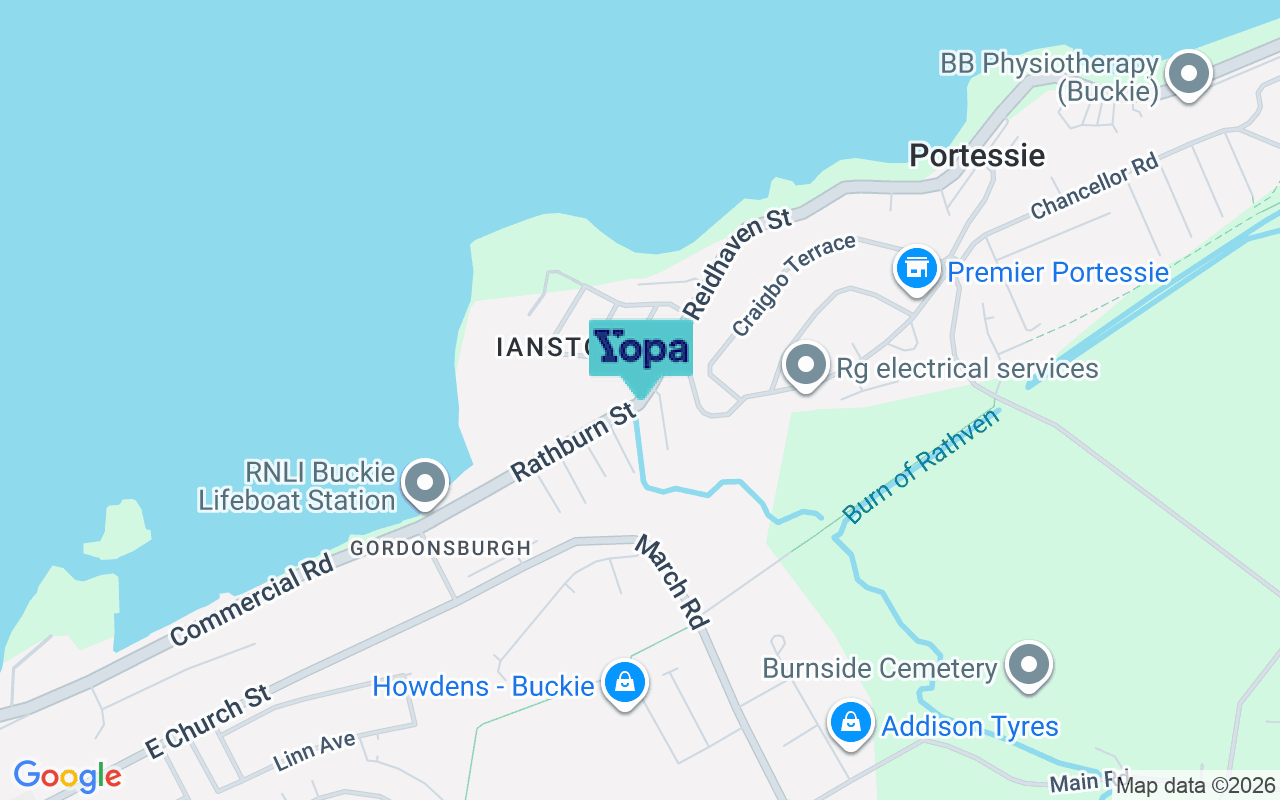 Map showing the location of AB56 1SD