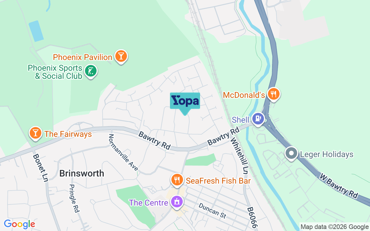 Map showing the location of S60 5DU