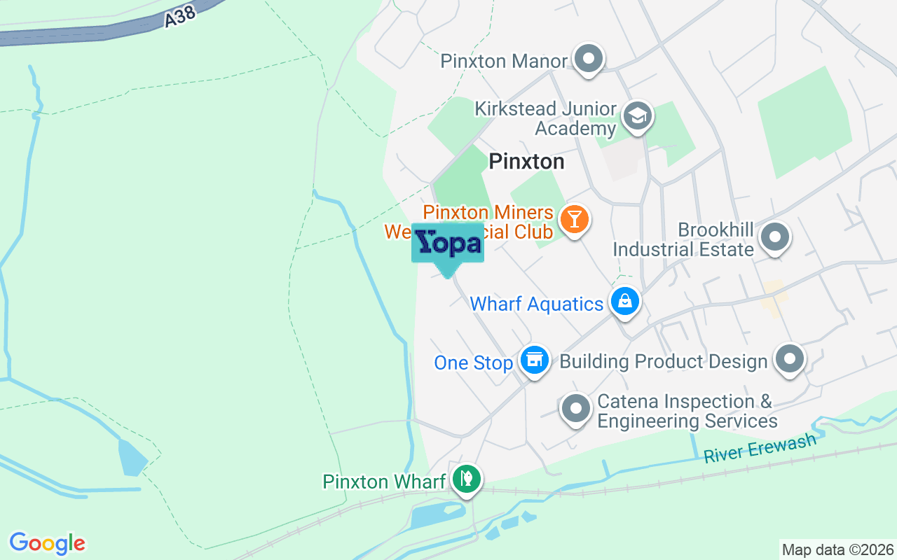 Map showing the location of NG16 6PR