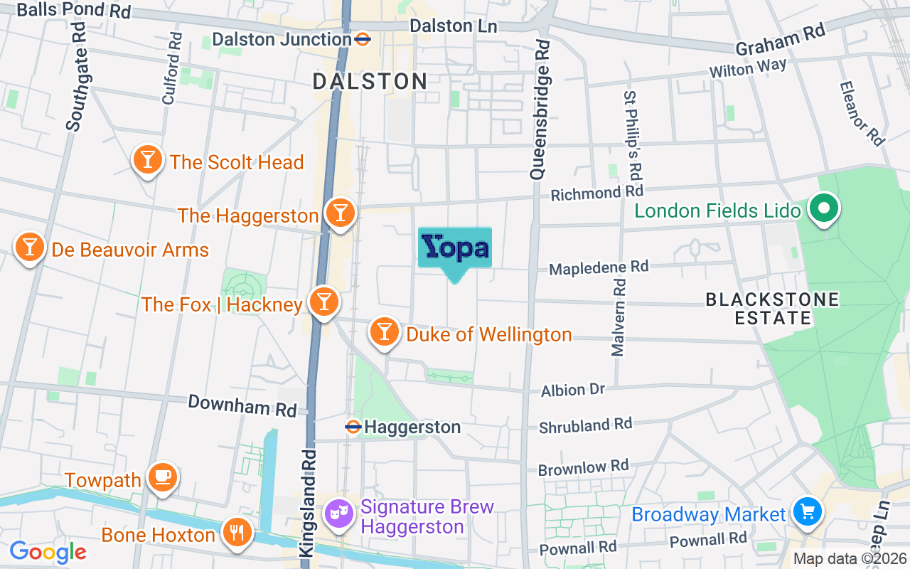 Map showing the location of E8 3XE