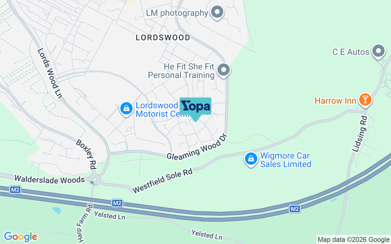 Map showing the location of ME5 8XQ