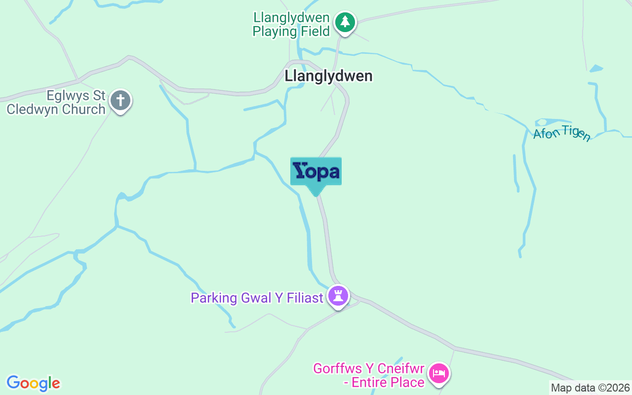 Map showing the location of SA34 0XP