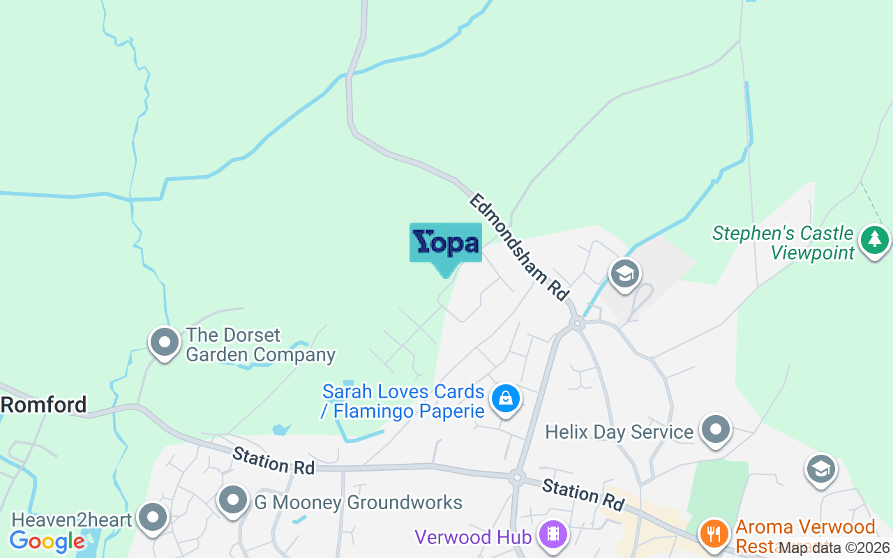 Map showing the location of BH31 7BN