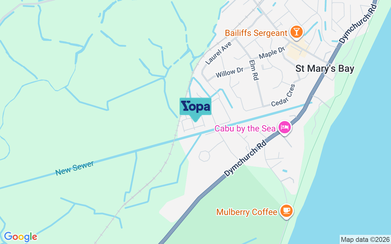 Map showing the location of TN29 0HD