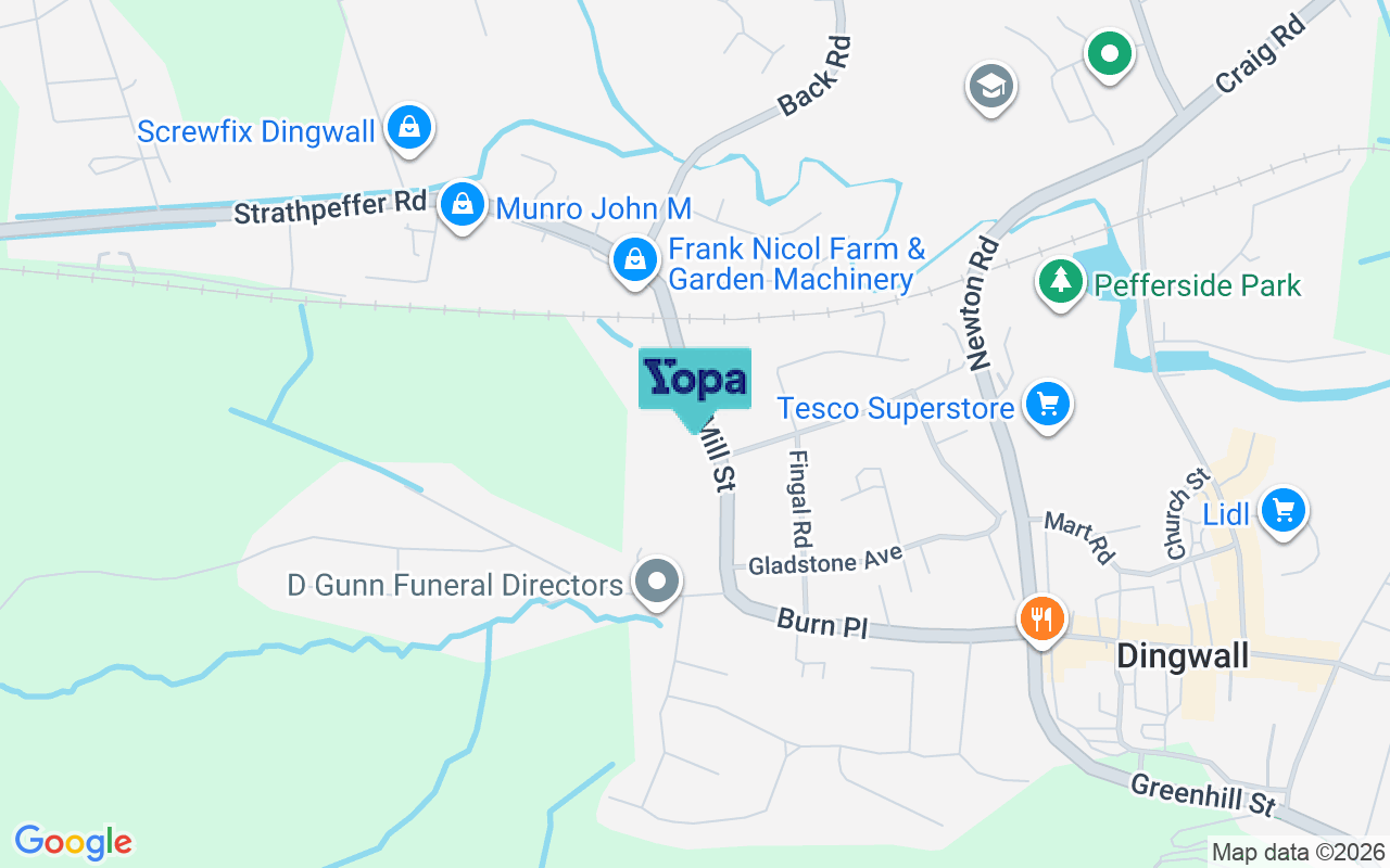 Map showing the location of IV15 9PU