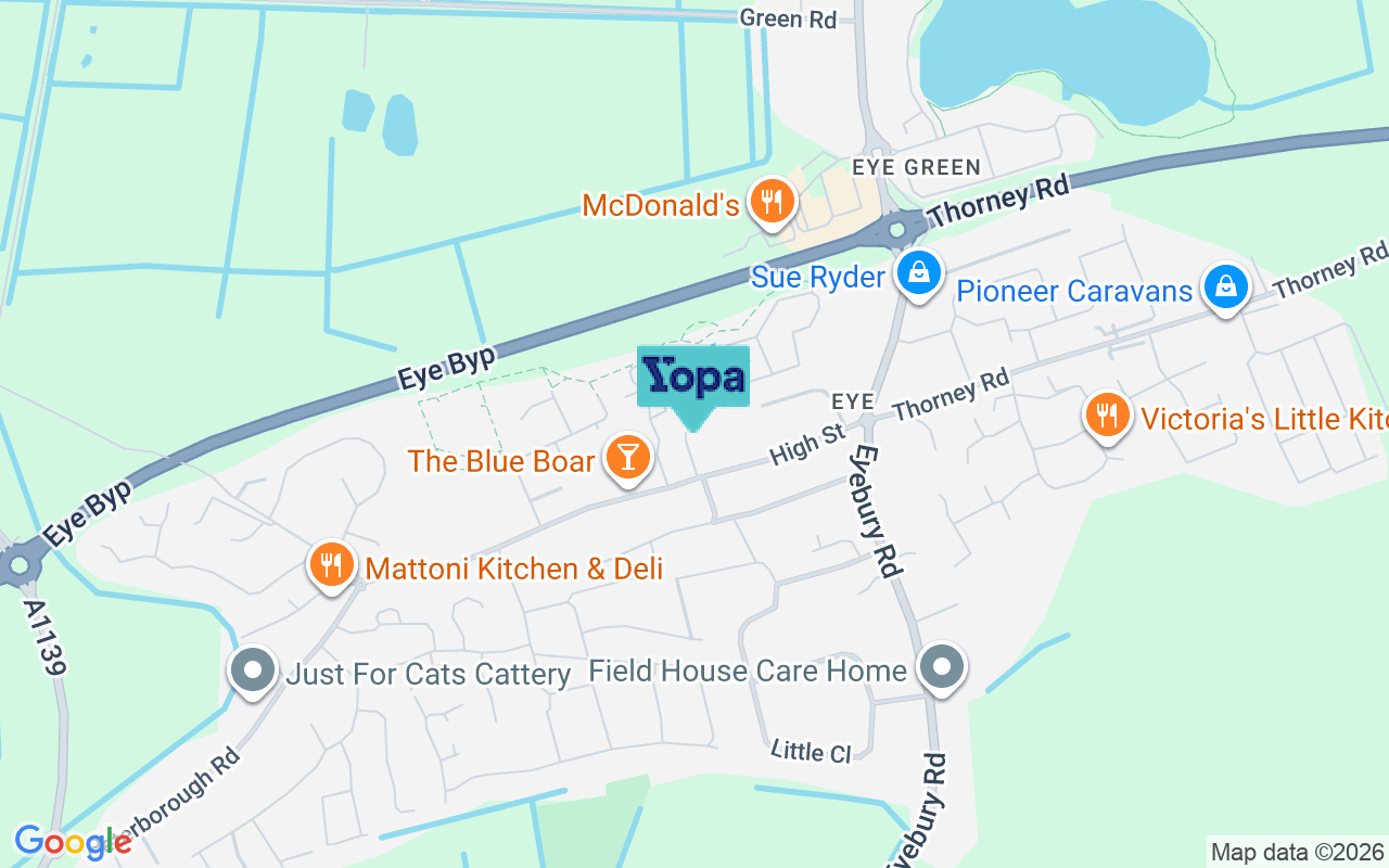 Map showing the location of PE6 7US