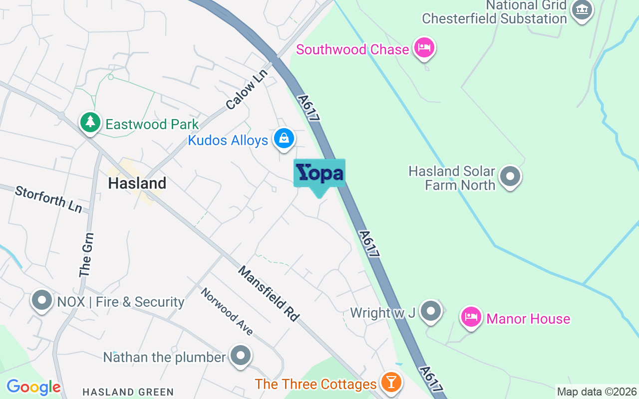 Map showing the location of S41 0QJ