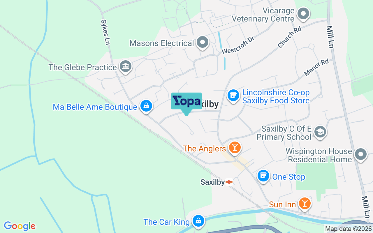 Map showing the location of LN1 2HY