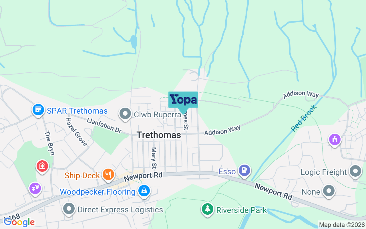 Map showing the location of CF83 8FY