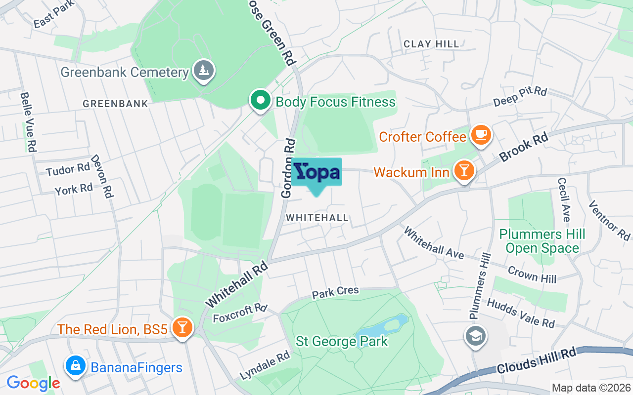 Map showing the location of BS5 7EF