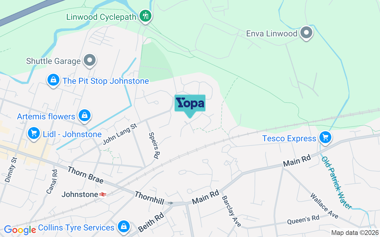 Map showing the location of PA5 8JP