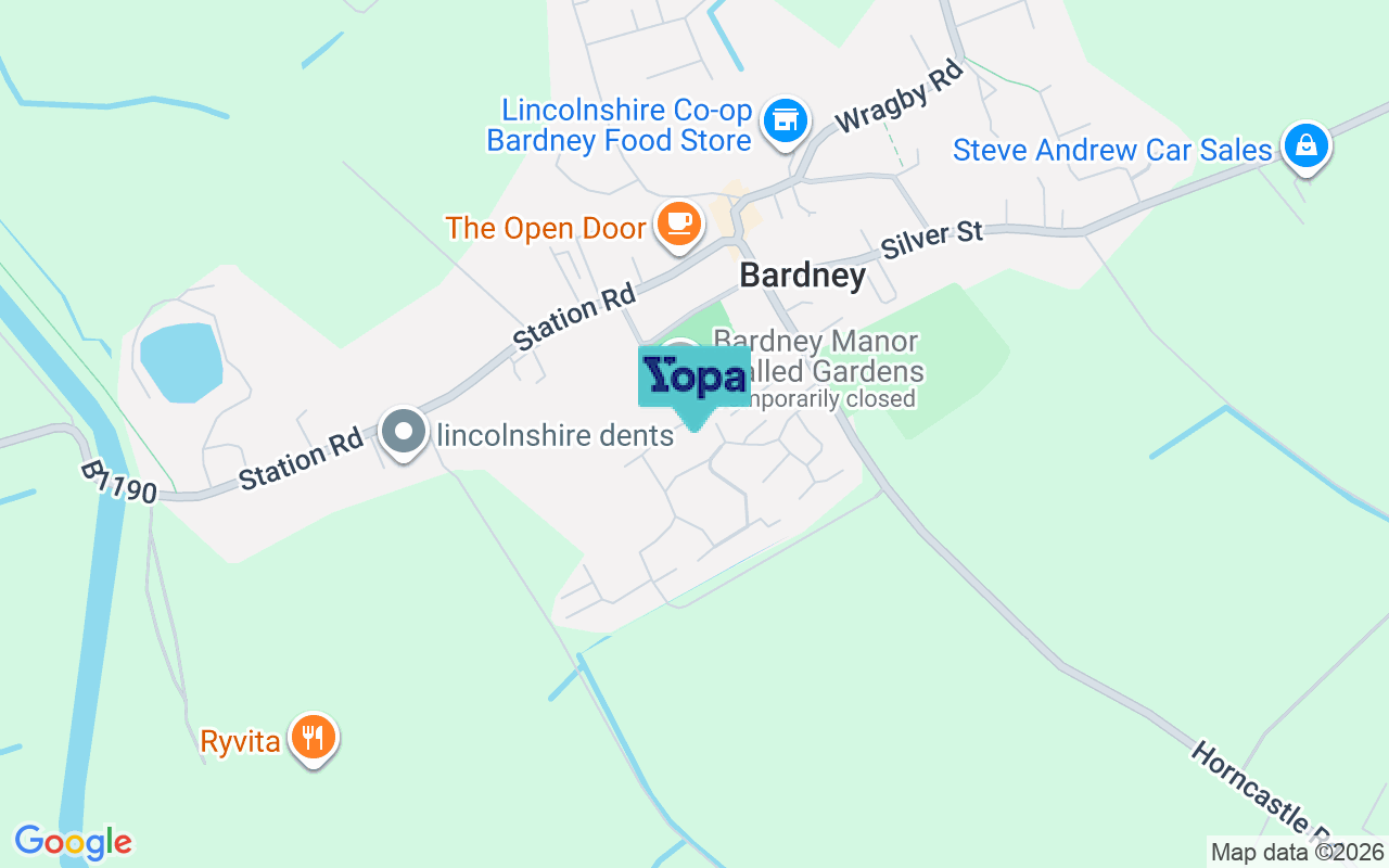 Map showing the location of LN3 5SH