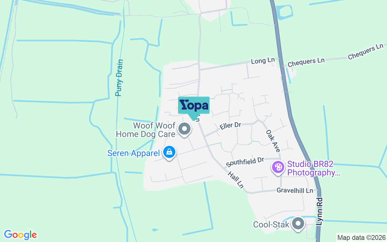 Map showing the location of PE33 0PP