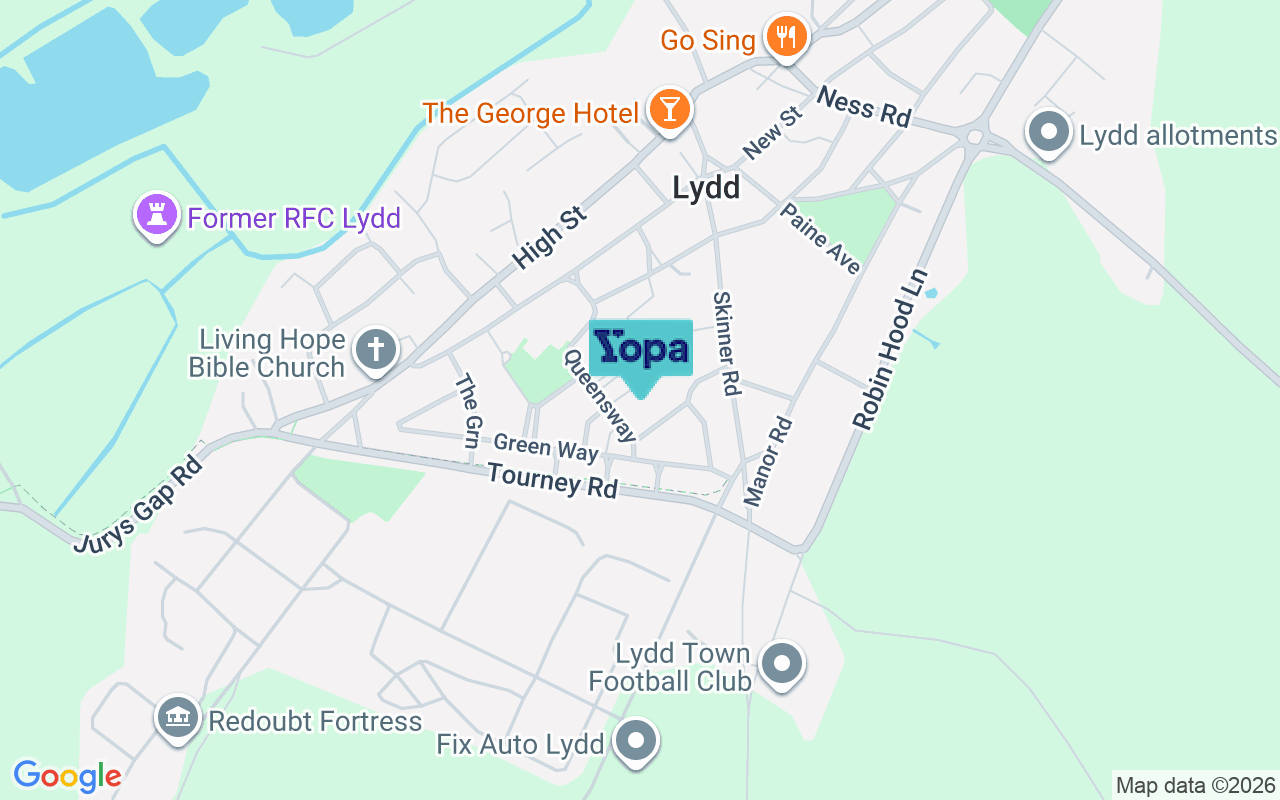 Map showing the location of TN29 9HQ