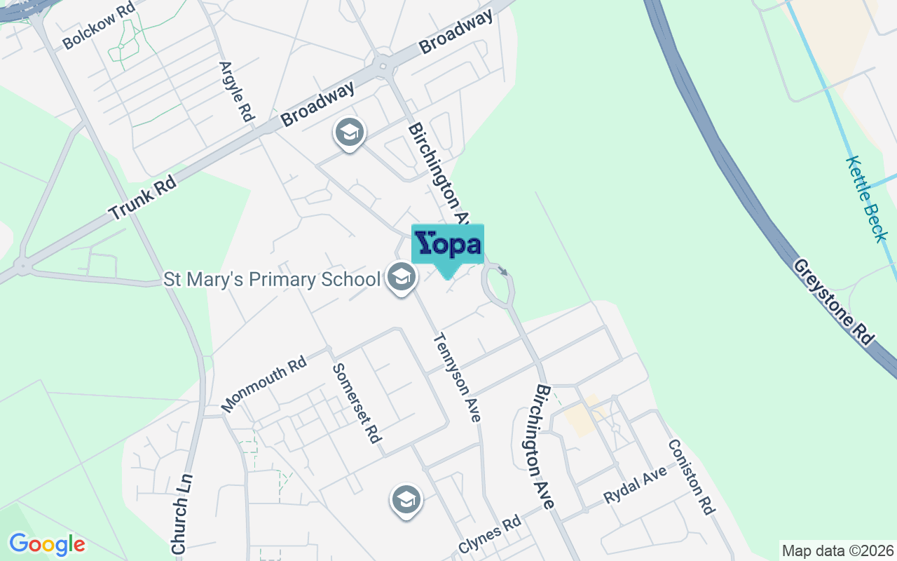 Map showing the location of TS6 7PF