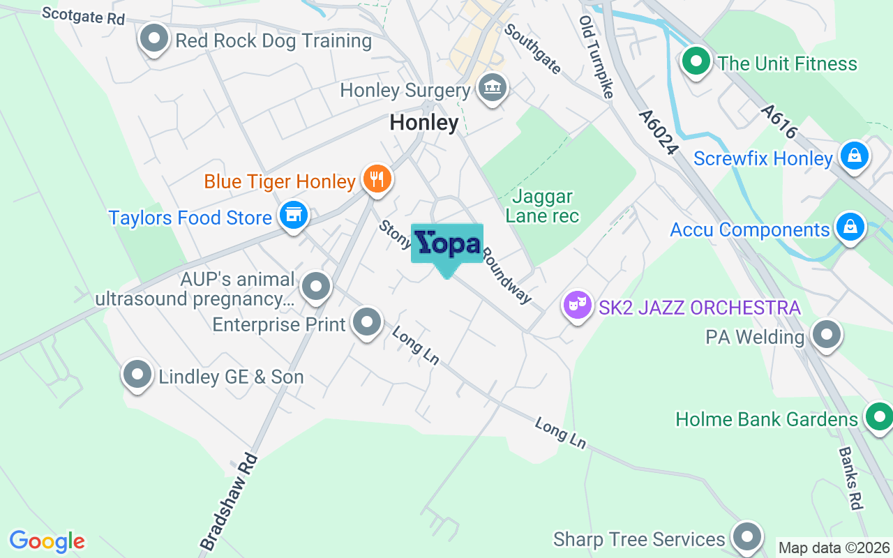 Map showing the location of HD9 6DY
