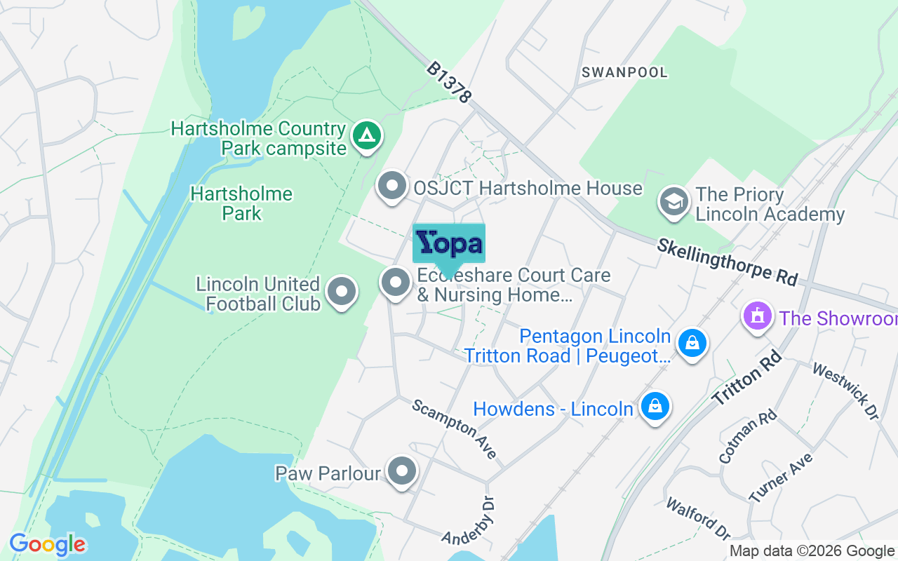Map showing the location of LN6 0DG