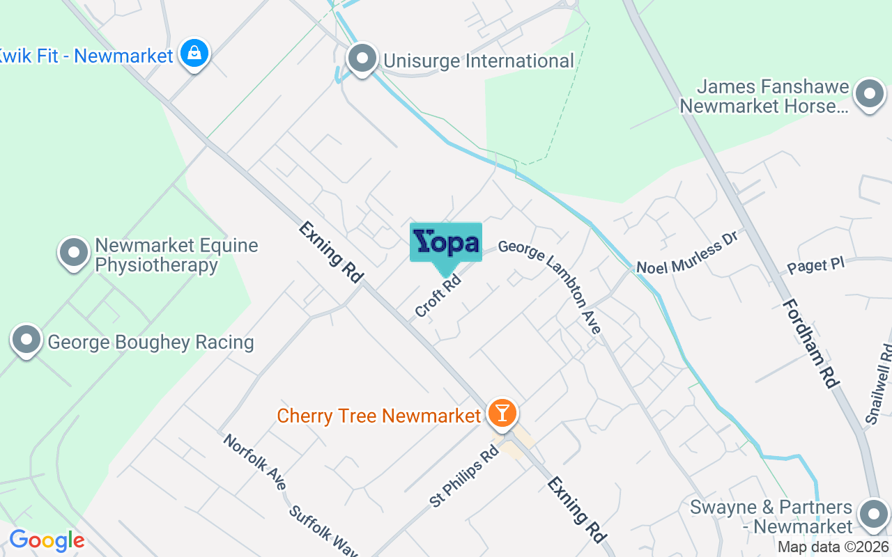 Map showing the location of CB8 0AQ